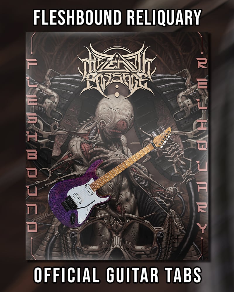 Image of Fleshbound Reliquary - Guitar Tabs, Video Lesson and Backing Track