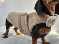 Image 3 of Taupe Teddy Strap Coat