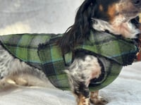 Image 1 of Green Grey Checkers Chest Cover Coat