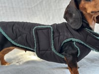 Image 2 of Black Puffer Chest Cover Coat
