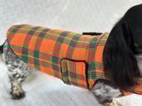 Image 3 of Pumpkin Plaid Chest Cover Coat