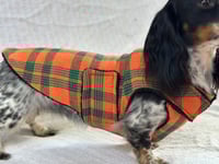 Image 4 of Pumpkin Plaid Chest Cover Coat