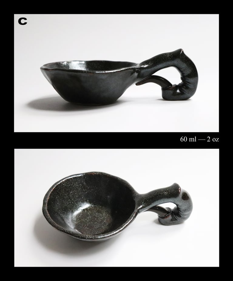 Hooked Finger Cups – Espresso  Image 4