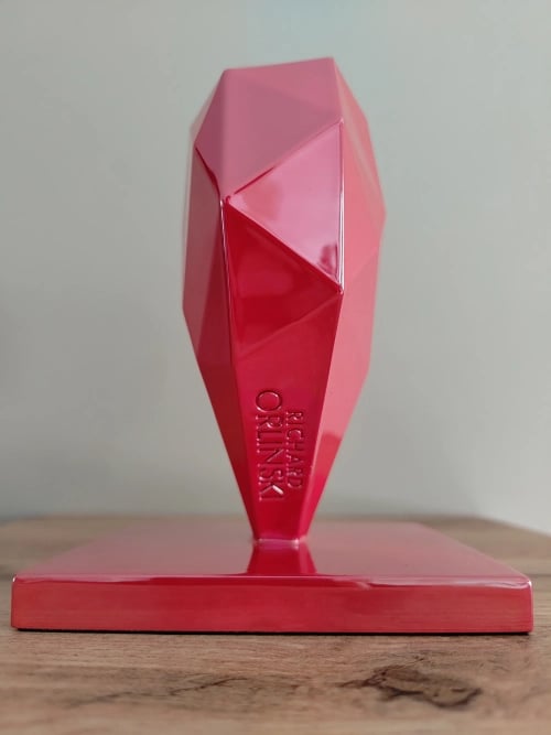Richard Orlinski Sculpture HEART Red Pearl Coeur Saint Valentin 2026 