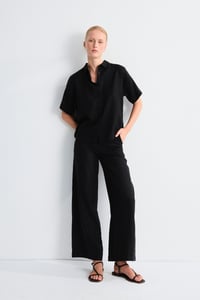 Image 3 of Camisa Lino Bobby Negro 