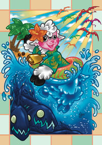 Summer Lamby A4 print