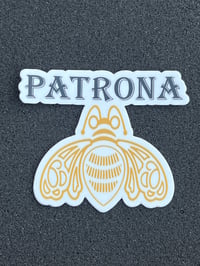 Image 1 of Patrona Tequila Beer Sticker, Mexican Lady Boss Gift, 3x3 in