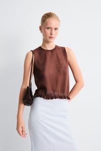 Image 1 of Top Mirri Marrón 