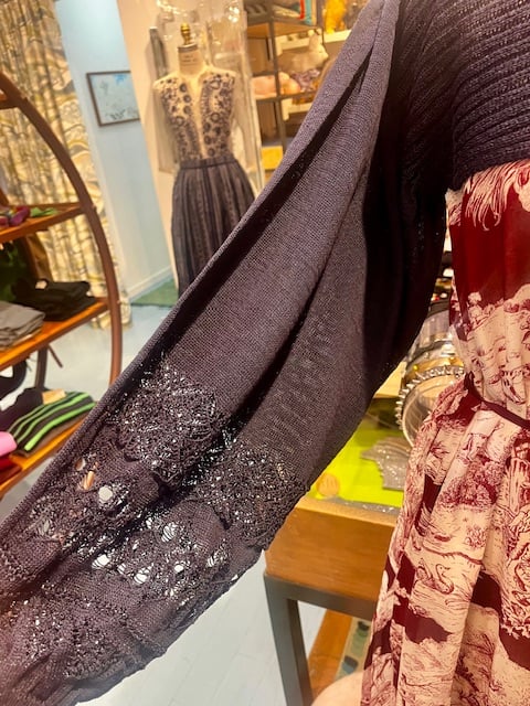 Antipast Knitted Shrug (Black or Navy) - Image 3 of 3