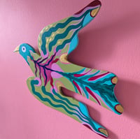 Image 3 of Wooden flying bird ~ Lime