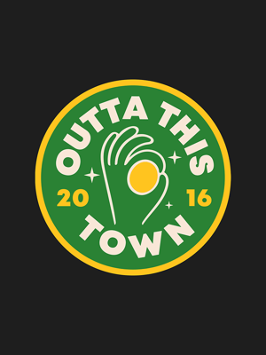 Image of Fruity Okay Badge T-Shirt | Black 🍋