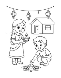 Image 4 of Kids Festival Coloring Book – Learn About World Festivals 