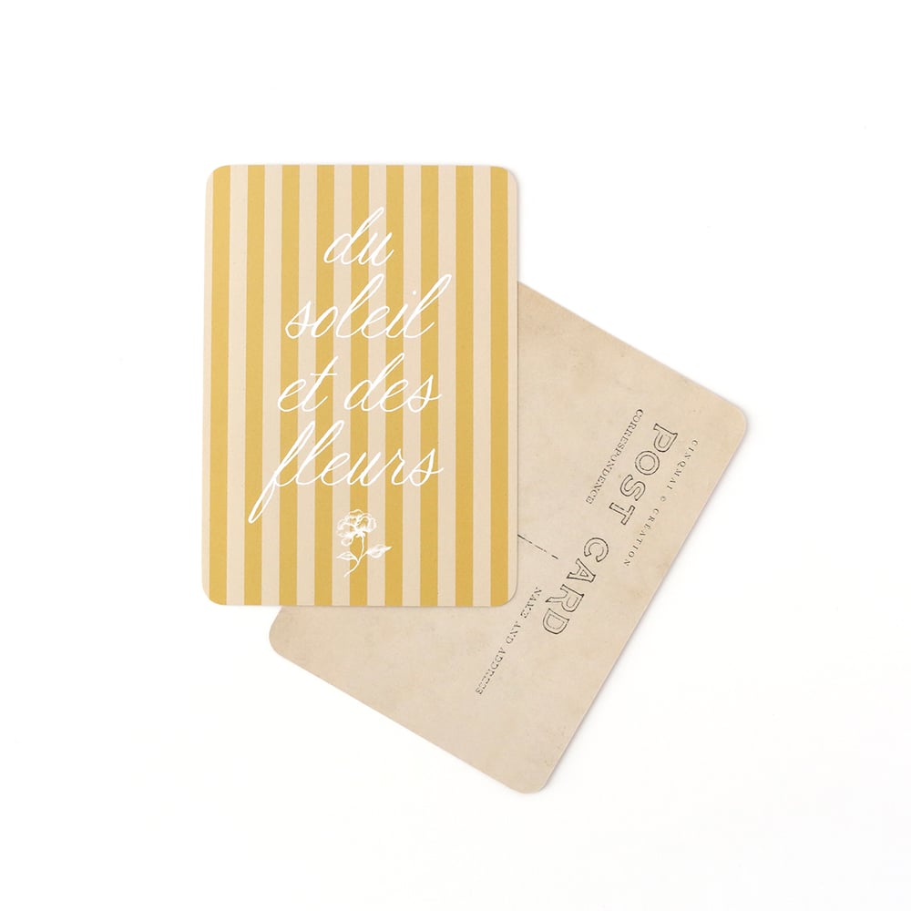 Image of Carte Postale DU SOLEIL ET DES FLEURS / JULIE