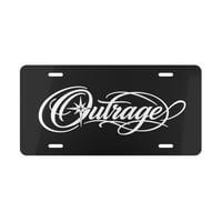 Image 1 of Cursive logo vanity plate