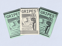 Image 1 of Gripes - Reasonable Adjustments mini zine 