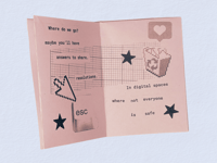 Image 2 of Online Spaces mini zine