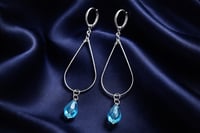 Image 20 of PINK ROSE FLOWER WITH SILVER HEART DANGLE