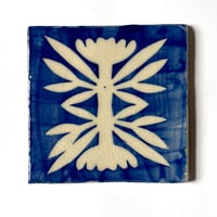 Image 1 of Cobalt Plant Tile #1