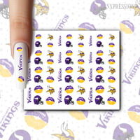 Vikings Nail Decals