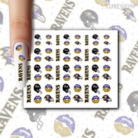 Ravens Nail Decals