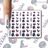 Texans Nail Decals