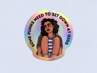 Image 1 of Some punks shiny sticker 