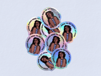 Image 2 of Some punks shiny sticker 