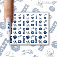 Colts Nail Decals