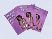 Image 1 of Some Punks a6 postcard 