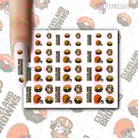 Cleveland Browns Nail Decals