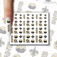 Saints Nail Decals