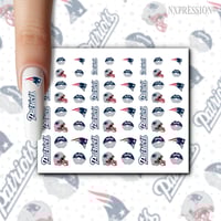 Patriots Nail Decals