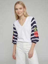 Image 1 of CAMISETA MANGAS RAYAS VILAGALLO 