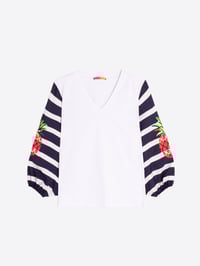 Image 2 of CAMISETA MANGAS RAYAS VILAGALLO 