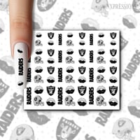Raiders Nail Decals