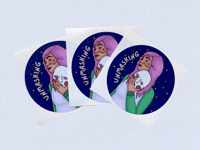 Image 1 of Unmasking sticker - (88mm)