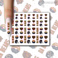 Da Bears Nail Decals