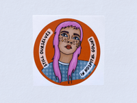 Image 1 of Still Ourselves sticker (88mm) 