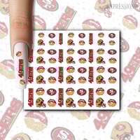 49ers Nail Decals