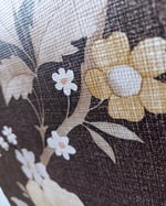 1970s Vintage Shand Kydd Wallpaper Rolls - Floral Trailing Flowers Brown MCM - (Set of 3 Rolls) thumbnail 3