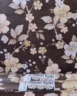 1970s Vintage Shand Kydd Wallpaper Rolls - Floral Trailing Flowers Brown MCM - (Set of 3 Rolls) thumbnail 1