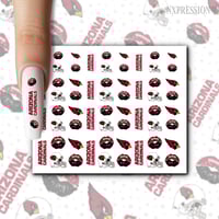 Arizona Cardinals Nail Decals