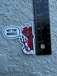 Image 2 of Hit The Middle - Sticker