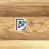 Image 3 of Netscape Navigator Broken Image Icon Laminated Sticker/Magnet [LIMITED]