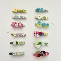 Image 5 of button hairclips