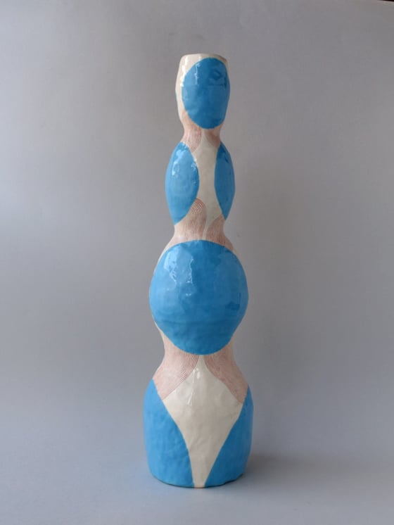 Image of Blue Circle Pod Vase