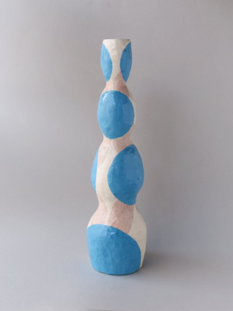 Image of Blue Circle Pod Vase