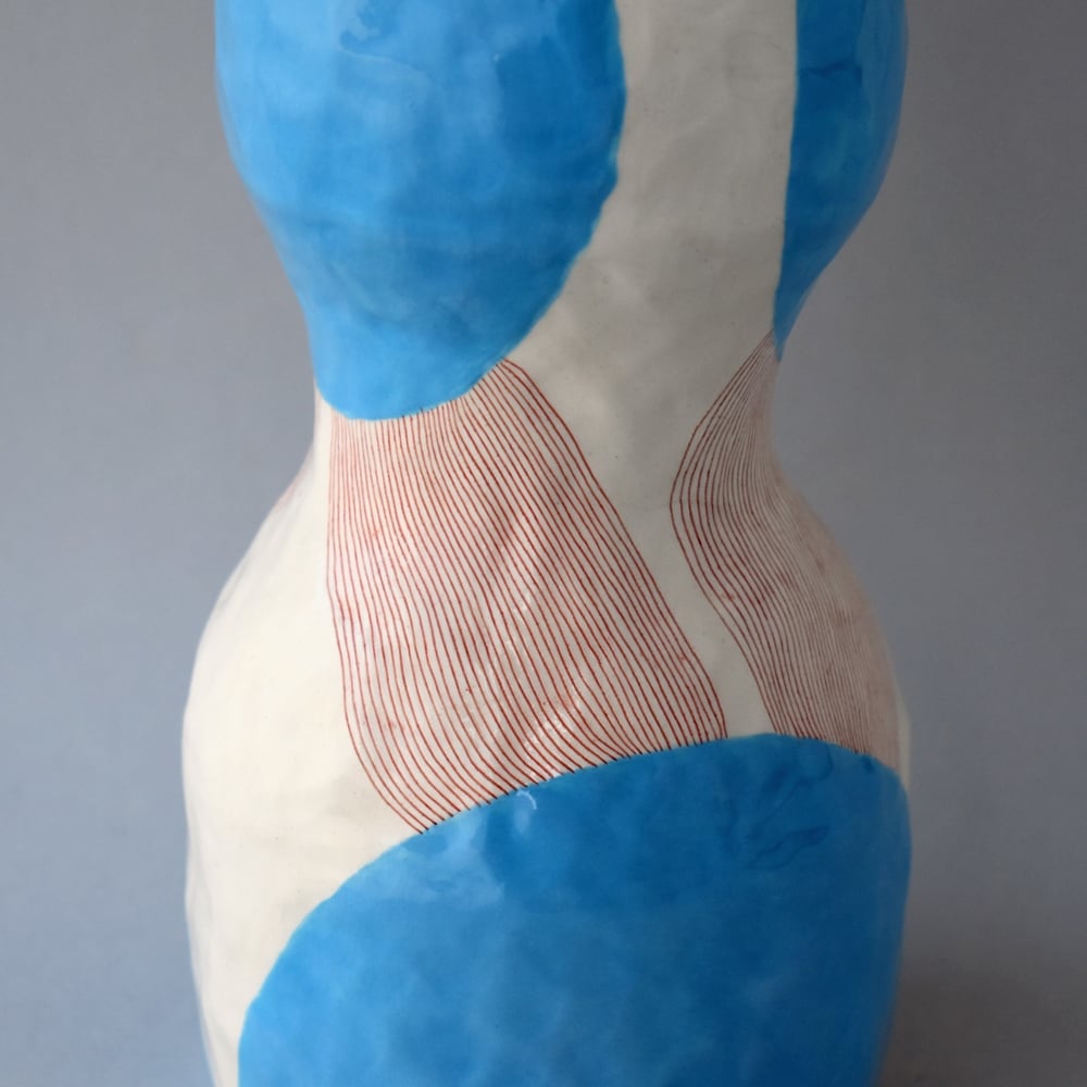 Image of Blue Circle Pod Vase