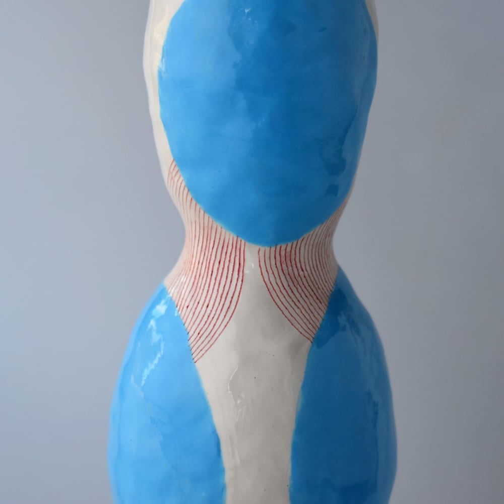 Image of Blue Circle Pod Vase