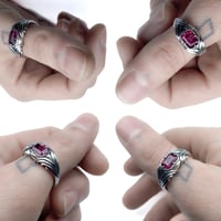 Image 3 of Folium ring in sterling silver or gold